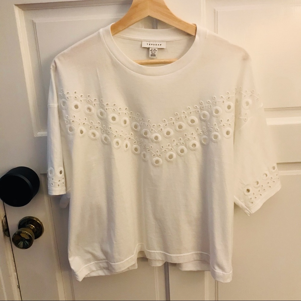 TopShop Boxy Cut Out Tee